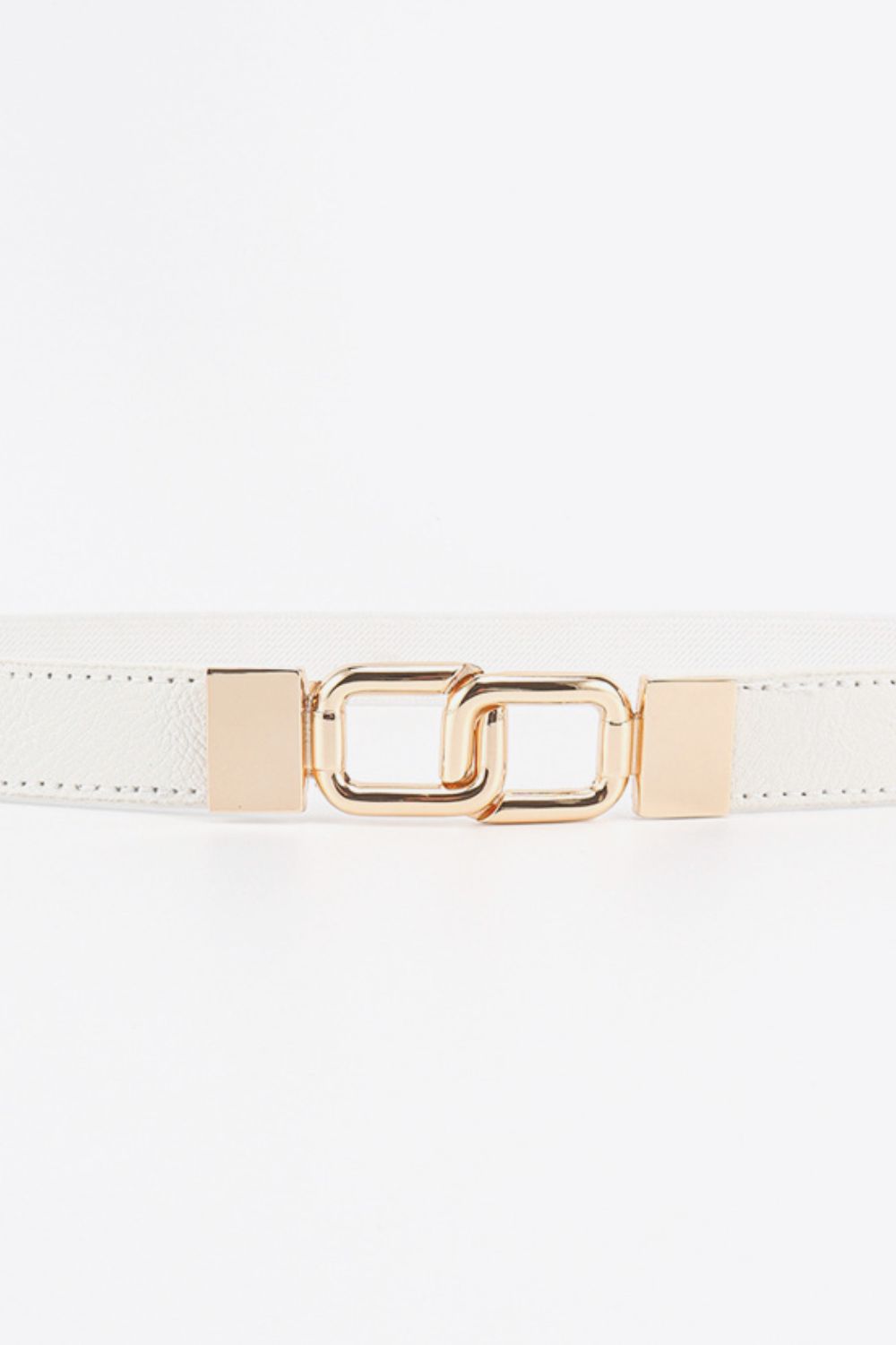 Chic Chic Geometric Double Buckle Elastic Belt