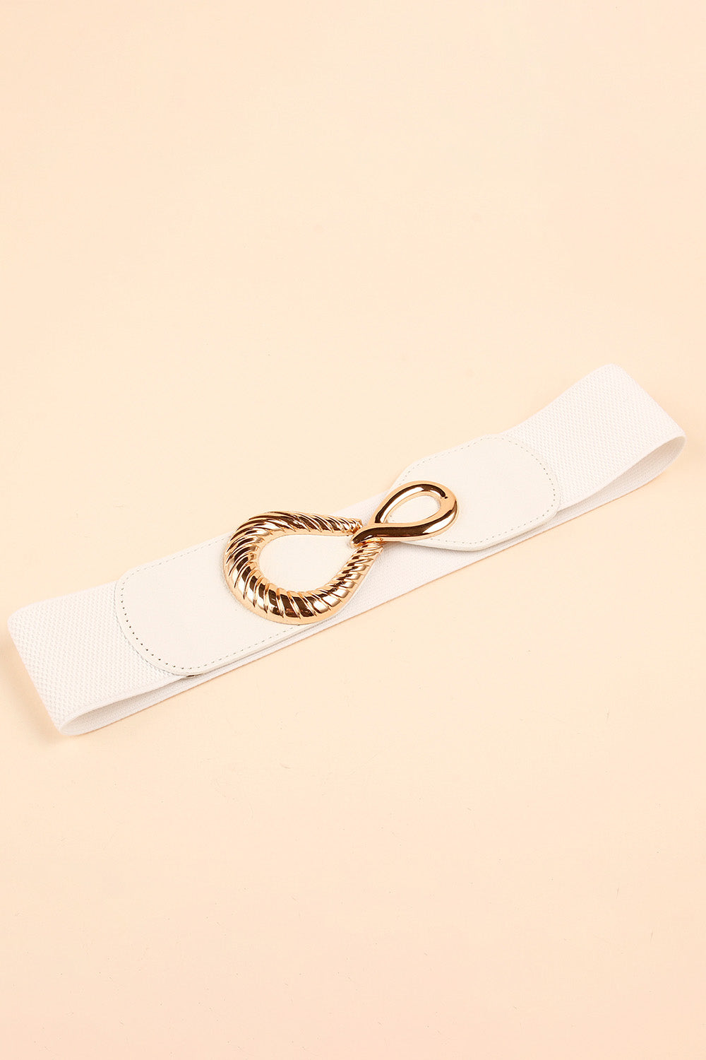 Chic Chic Ribbed Buckle Elastic Belt