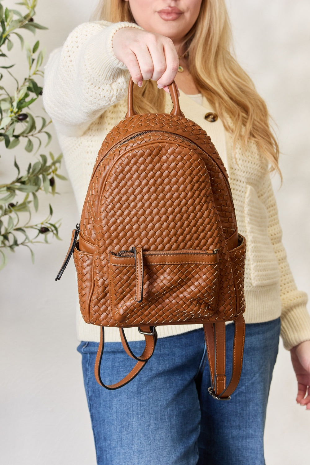 Chic Chic Woven Backpack