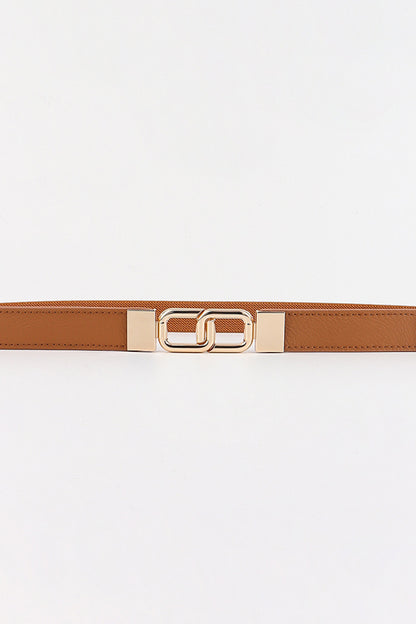 Chic Chic Geometric Double Buckle Elastic Belt