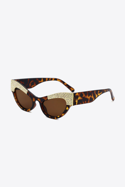 Chic Chic Pamela UV400 Rhinestone Cat-Eye Sunglasses