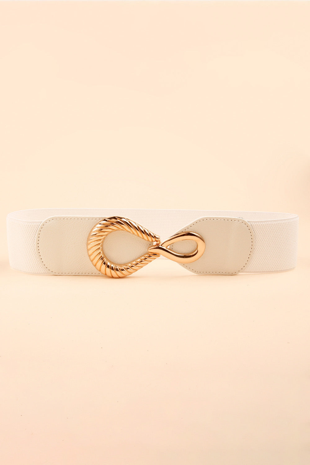 Chic Chic Ribbed Buckle Elastic Belt