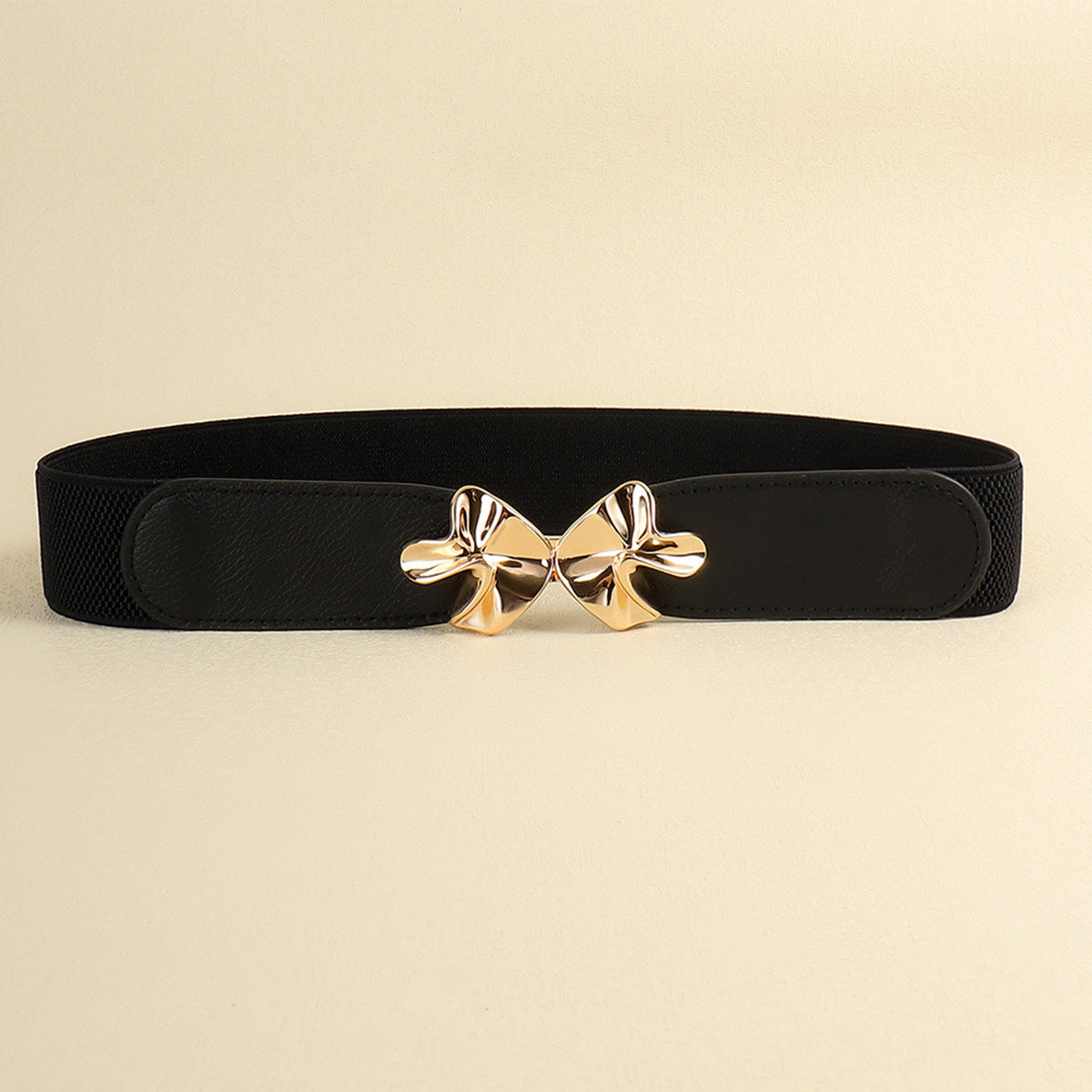 Chic Chic Buckle Elastic Belt black