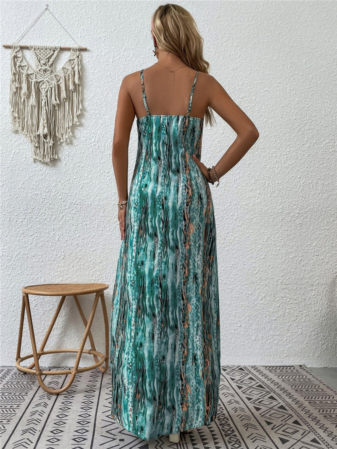  Scoop Neck Maxi Cami Dress