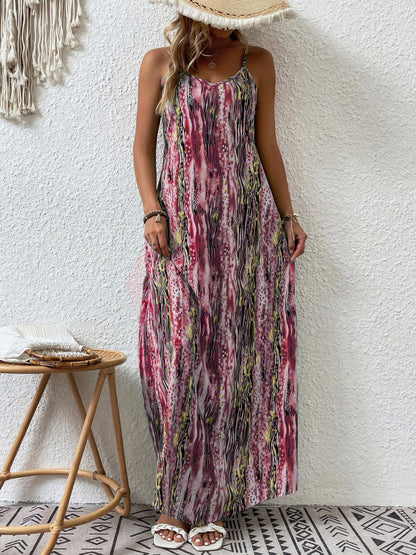  Scoop Neck Maxi Cami Dress