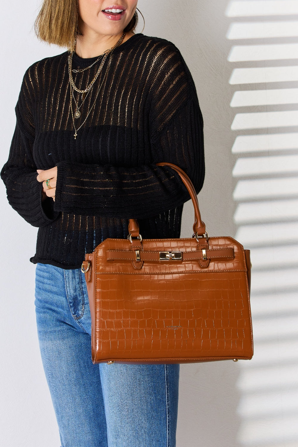 Chic Chic Textured Handbag