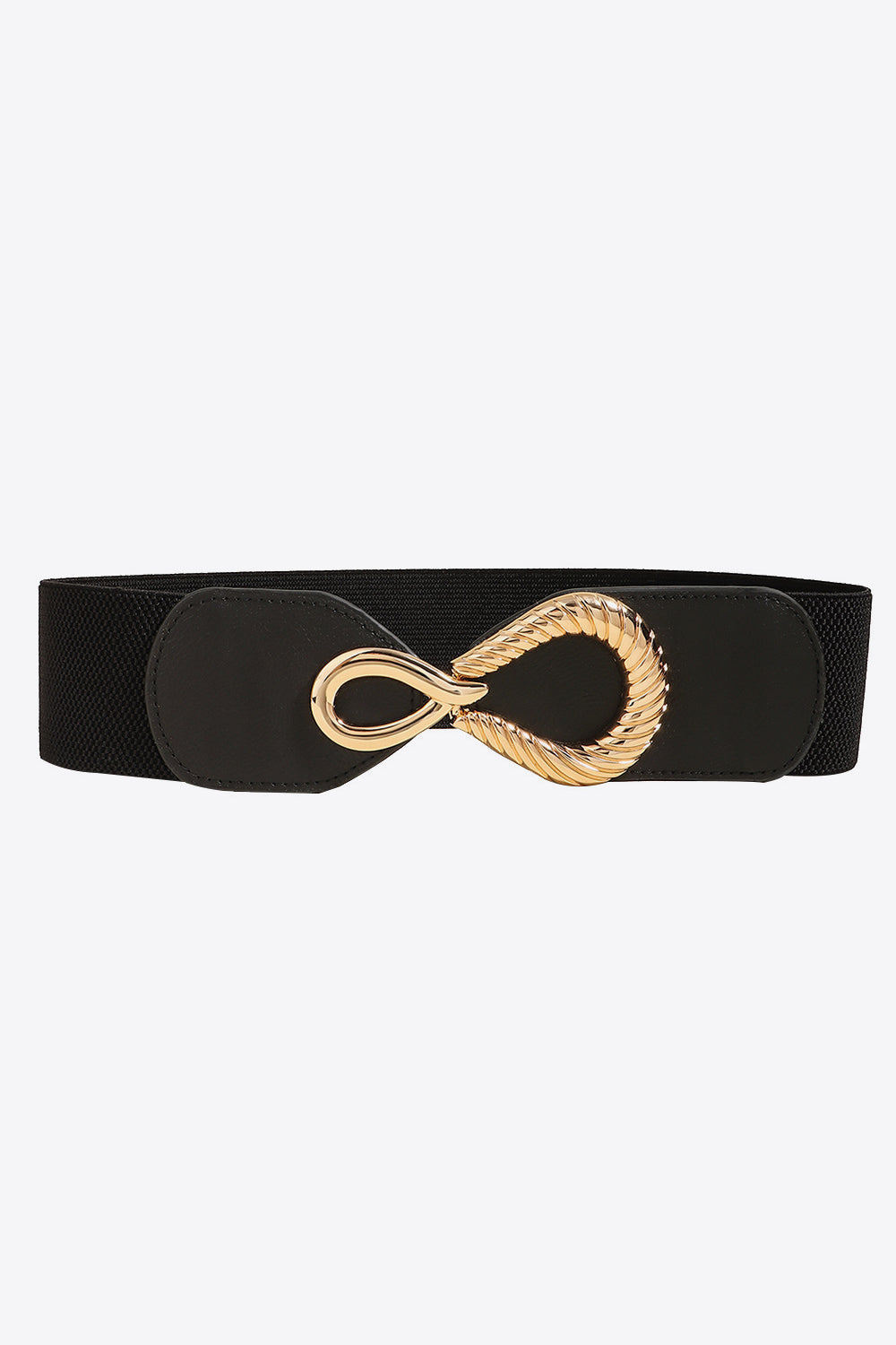 Chic Chic Ribbed Buckle Elastic Belt