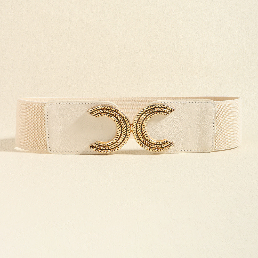 Chic Chic Double C Buckle Elastic Belt