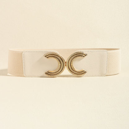 Chic Chic Double C Buckle Elastic Belt