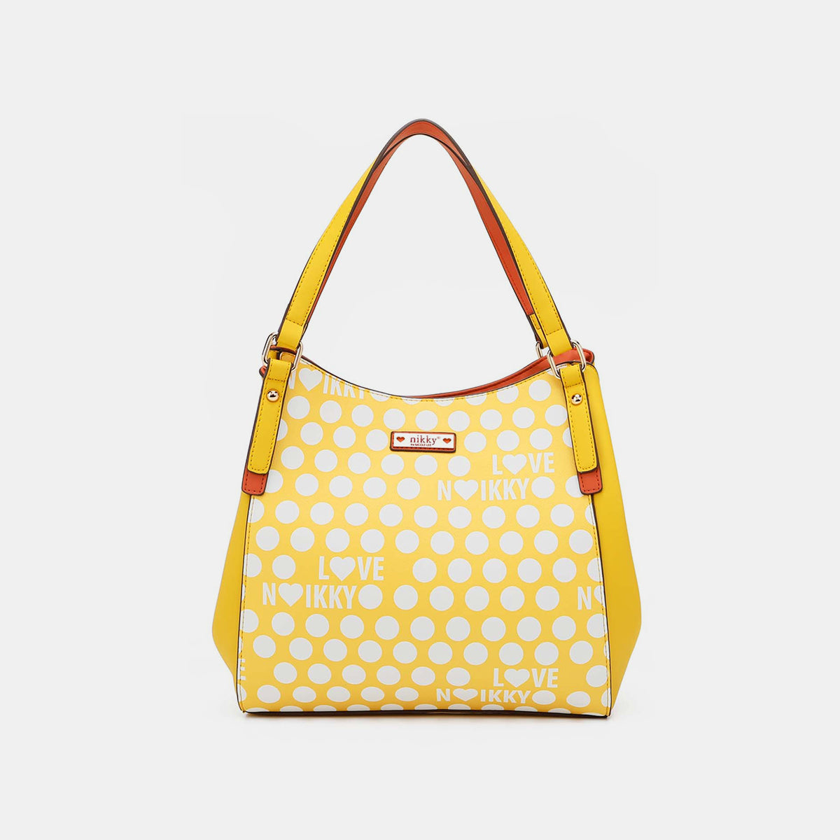 Chic Chic USA Contrast Polka Dot Handbag