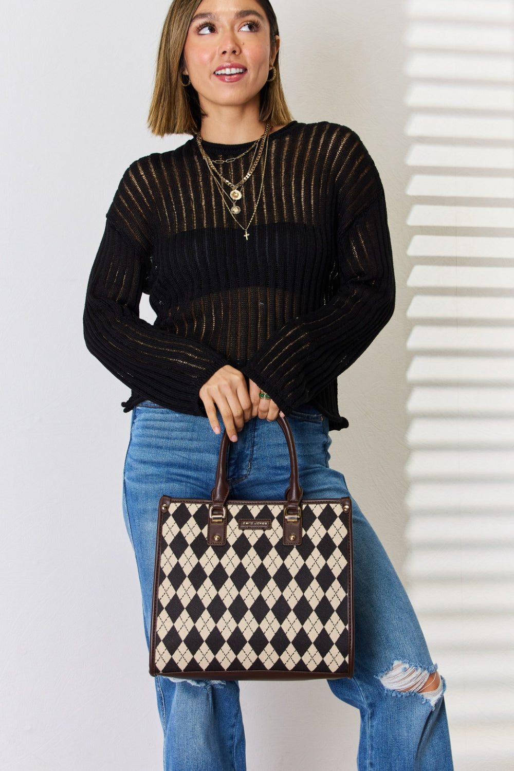 Chic Chic Argyle Handbag