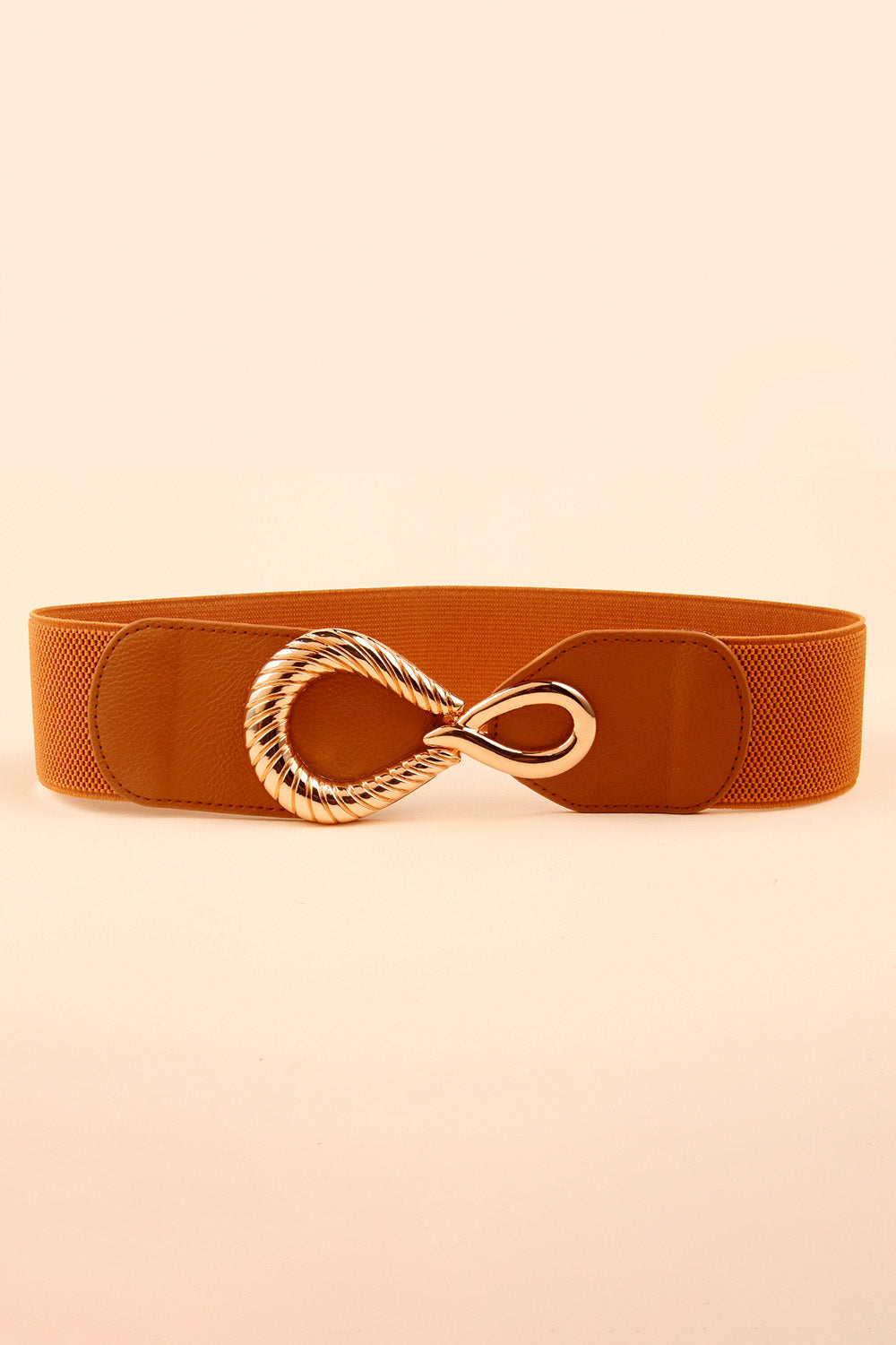 Chic Chic Ribbed Buckle Elastic Belt