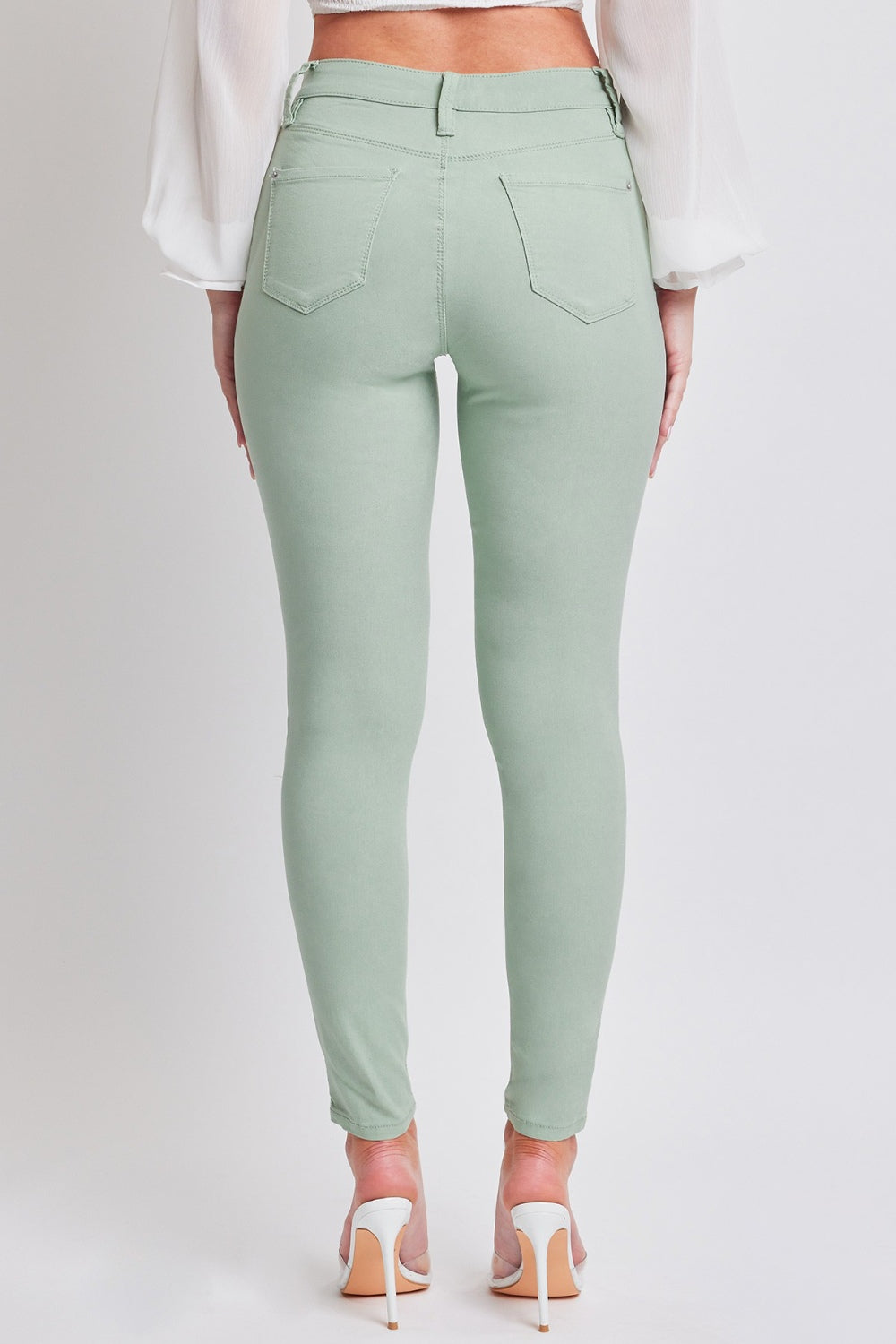 Chic Chic  Jeanswear Hyperstretch Mid-Rise Skinny Jeans jade