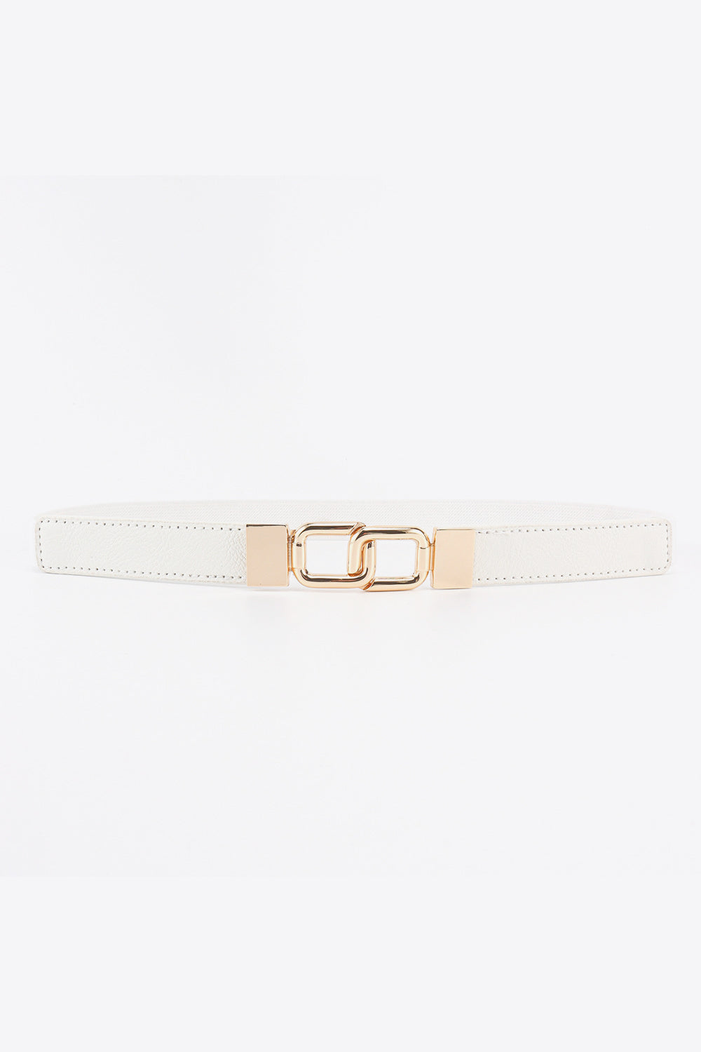 Chic Chic Geometric Double Buckle Elastic Belt