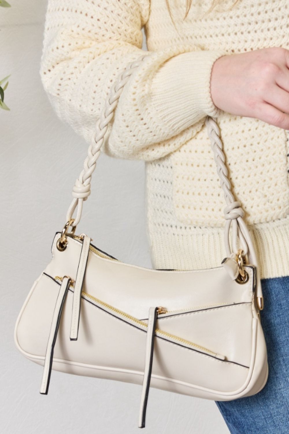 Chic Chic Braided Strap Shoulder Bag