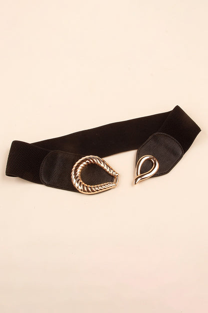 Chic Chic Ribbed Buckle Elastic Belt