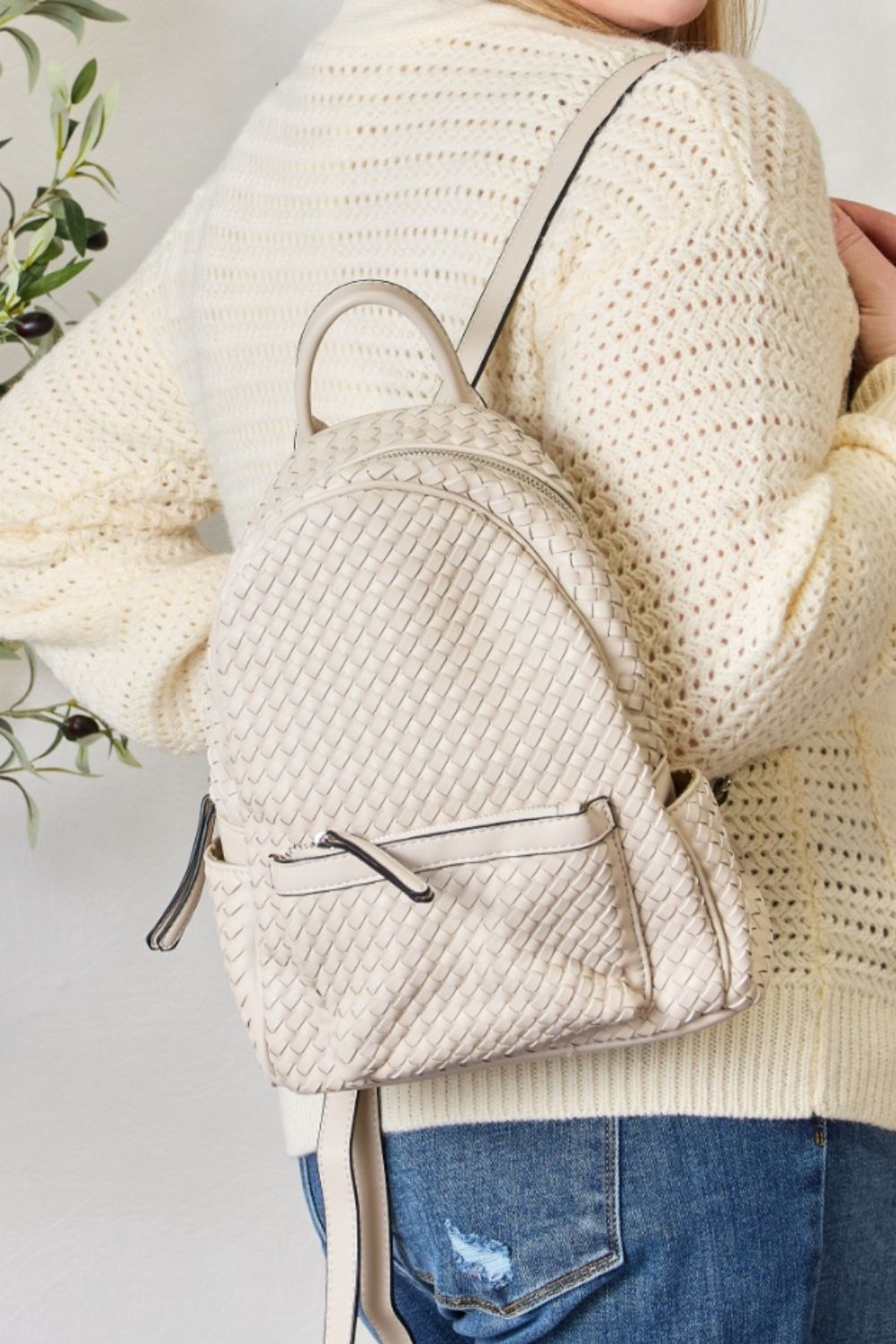 Chic Chic Woven Backpack