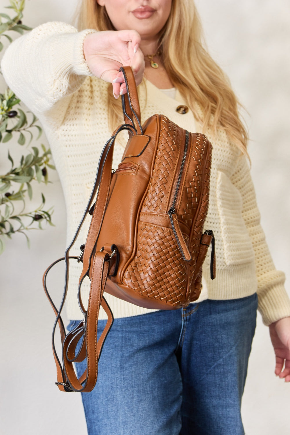 Chic Chic Woven Backpack