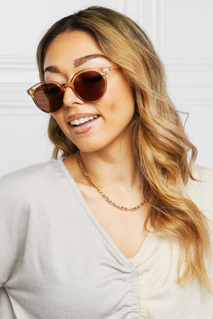 Chic Chic She Bad Round Full Rim Sunglasses