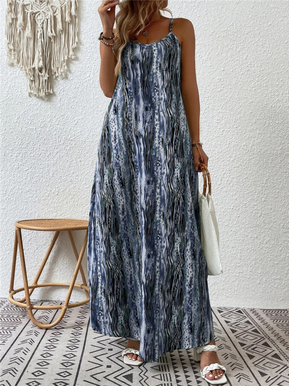  Scoop Neck Maxi Cami Dress