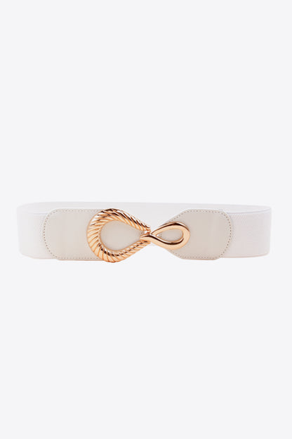 Chic Chic Ribbed Buckle Elastic Belt