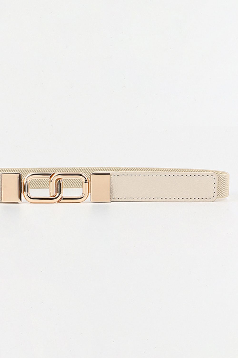 Chic Chic Geometric Double Buckle Elastic Belt