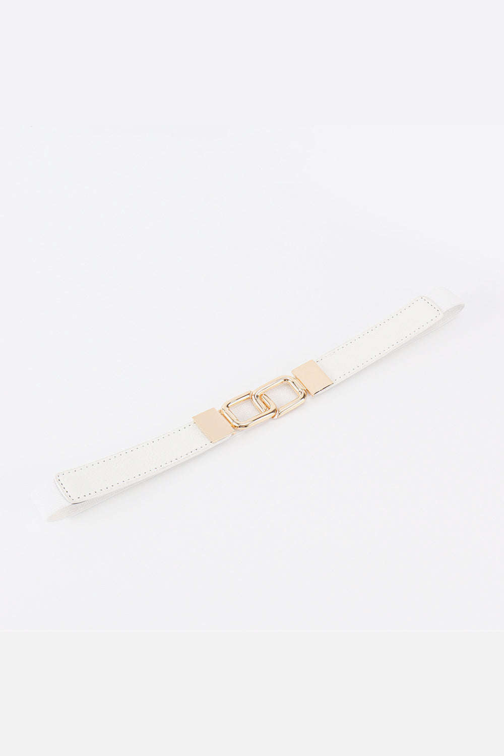 Chic Chic Geometric Double Buckle Elastic Belt