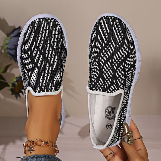 Round Toe Flat Slip-Ons