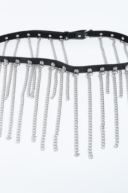 Chic Chic Fringed Chain Belt