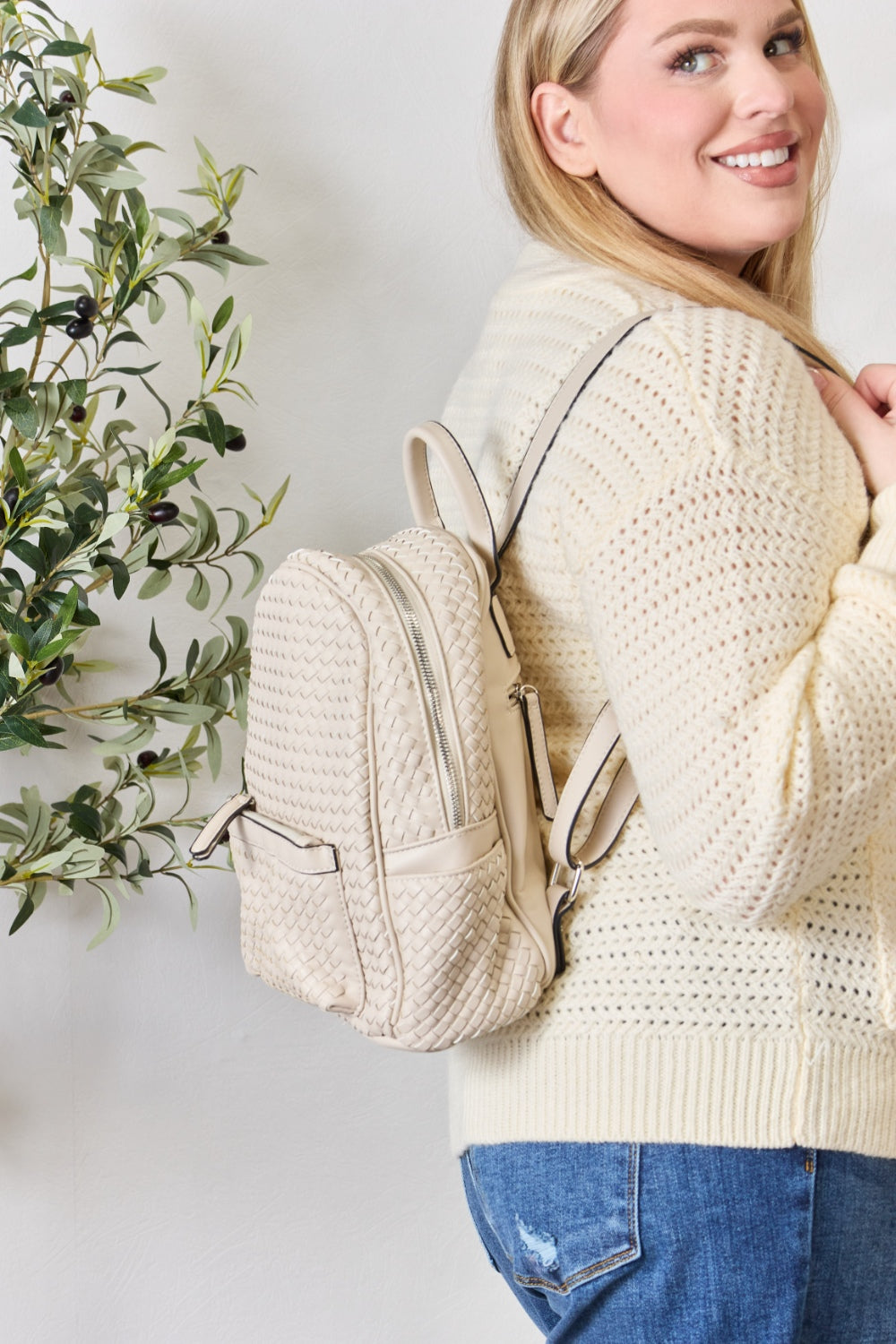 Chic Chic Woven Backpack