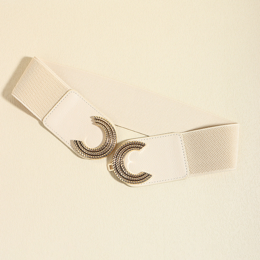 Chic Chic Double C Buckle Elastic Belt