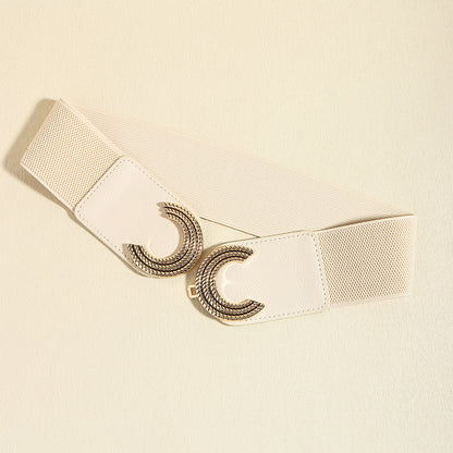 Chic Chic Double C Buckle Elastic Belt