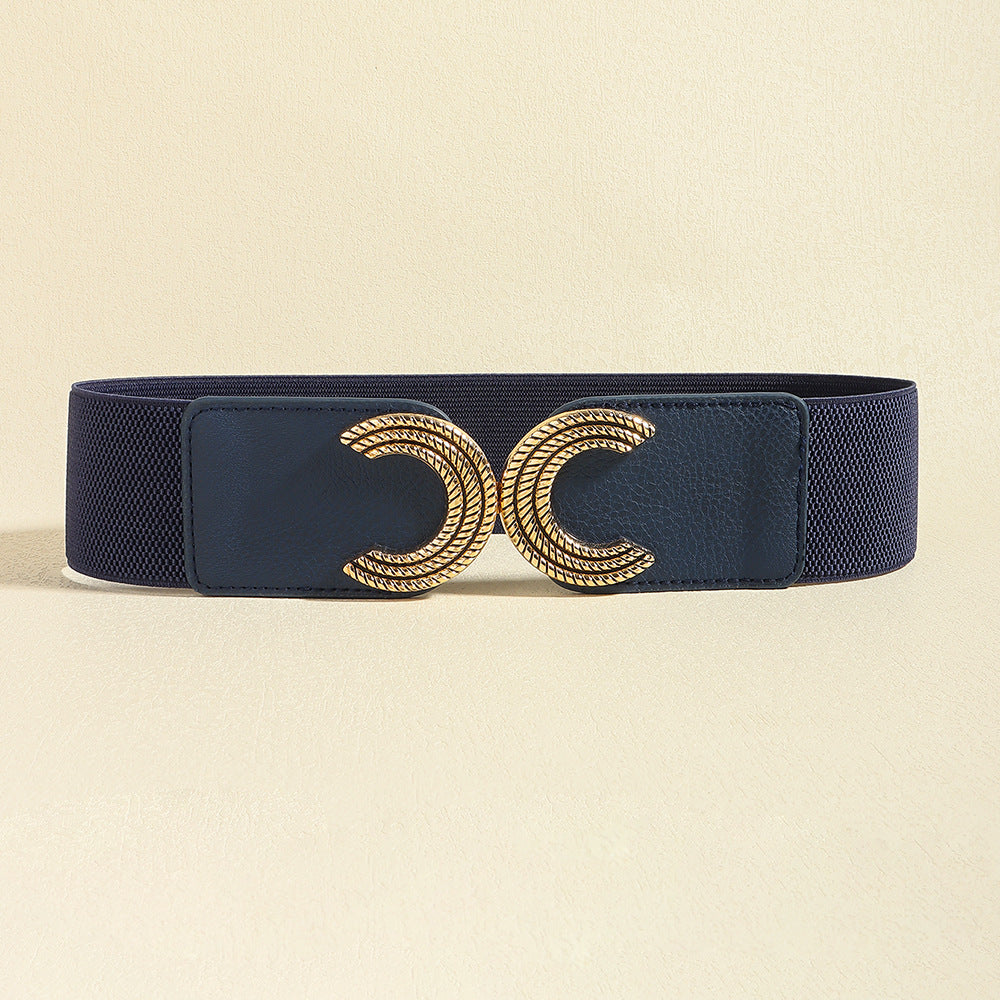 Chic Chic Double C Buckle Elastic Belt