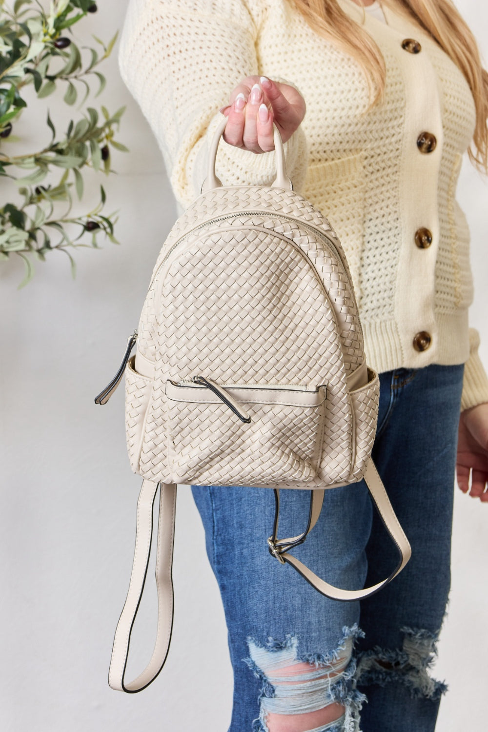 Chic Chic Woven Backpack