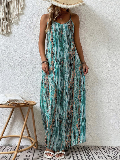  Scoop Neck Maxi Cami Dress