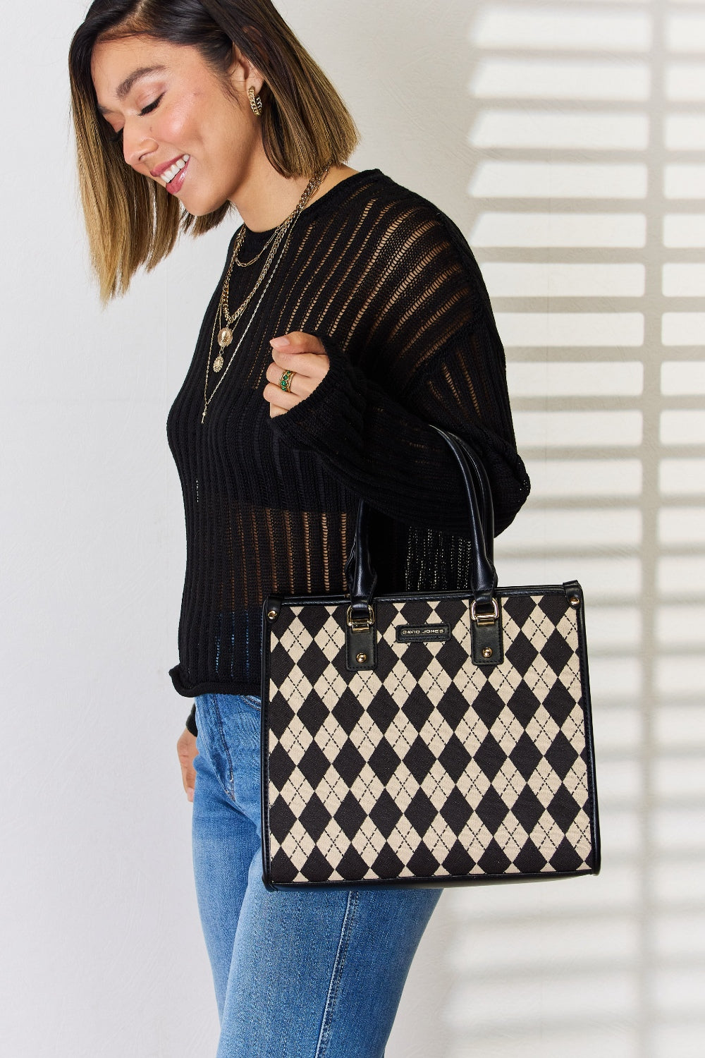 Chic Chic Argyle Handbag