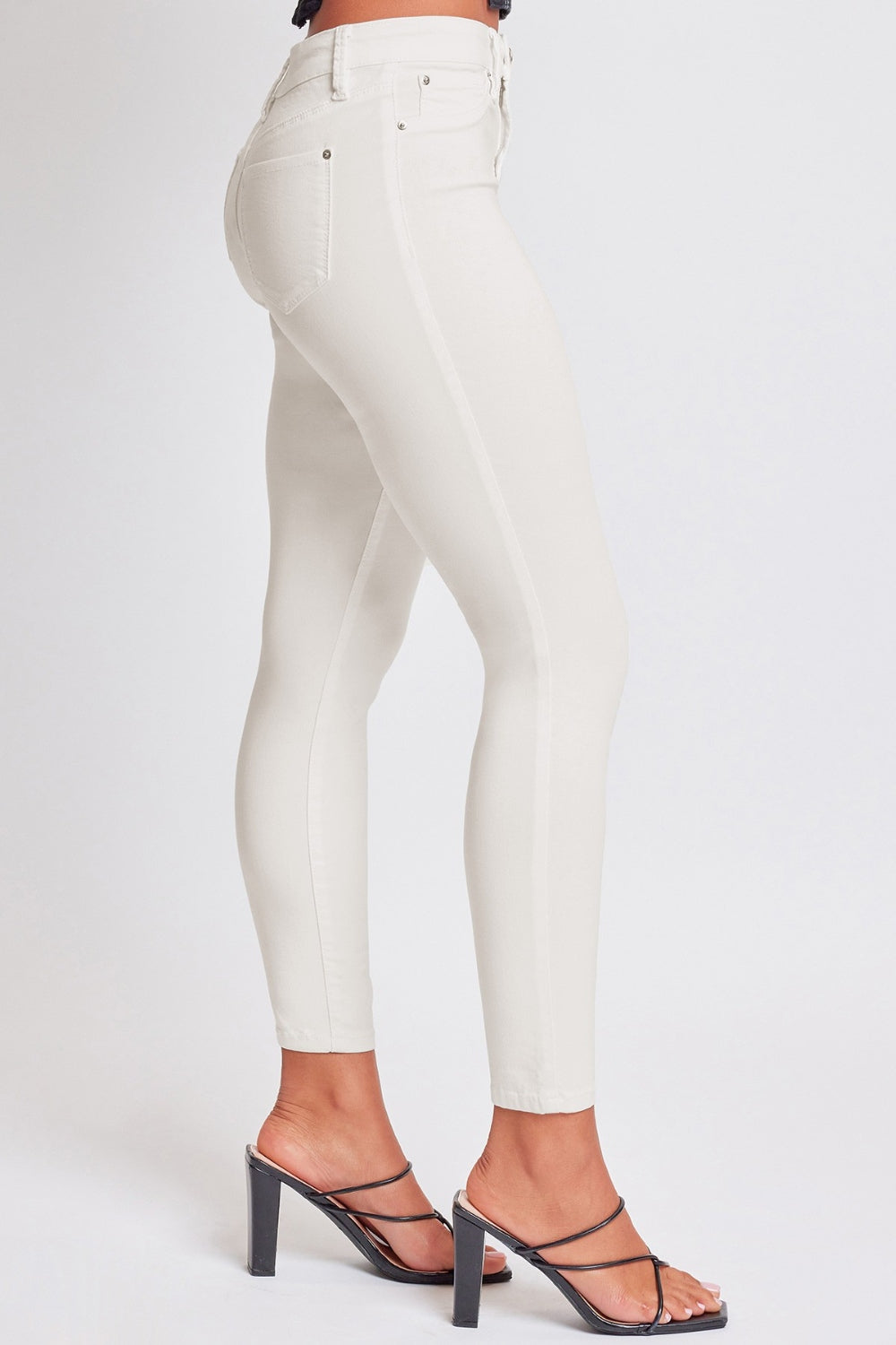 Chic Chic Jeanswear Hyperstretch Mid-Rise Skinny Jeans white